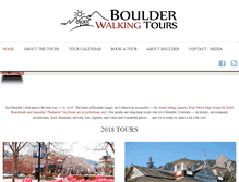 Tablet Screenshot of boulderwalkingtours.com